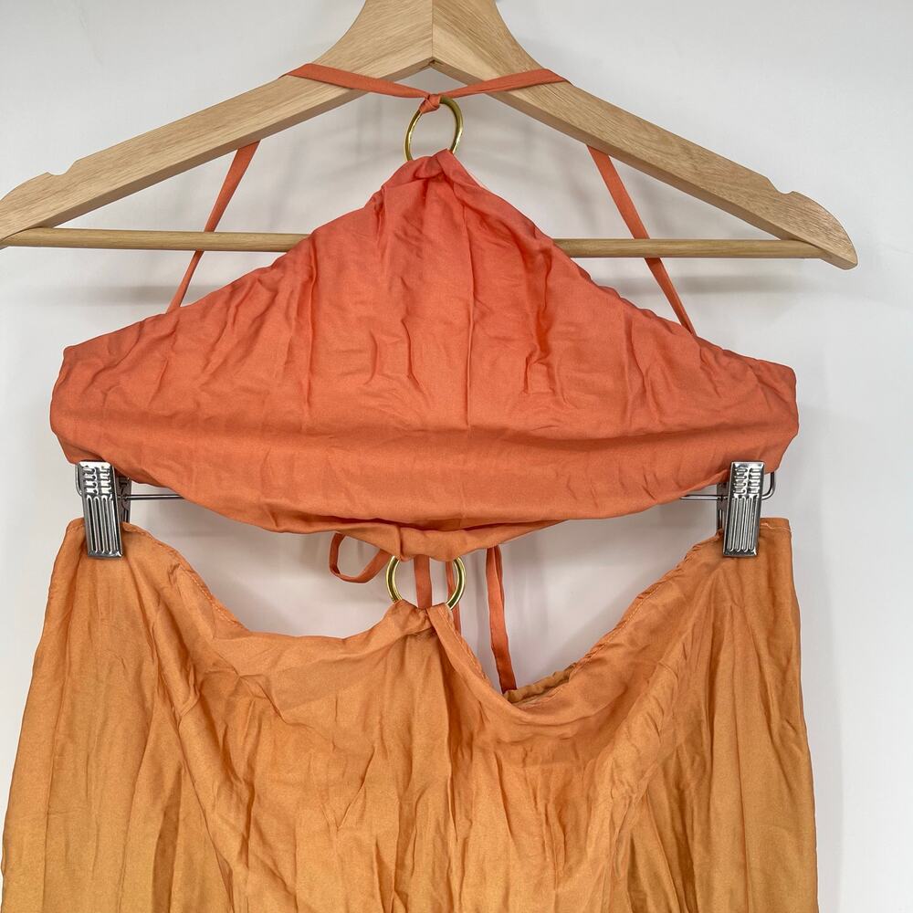 Baobab Collection Orange and Green Maxi Dress - Picture 7 of 16
